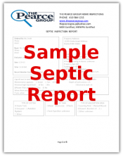 The Pearce Group Home Inspection Report - Sample Septic Report
